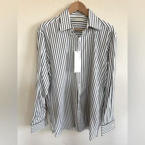 New PerryEllis French Cuff Dress/Casual Shirt For Men. Size M